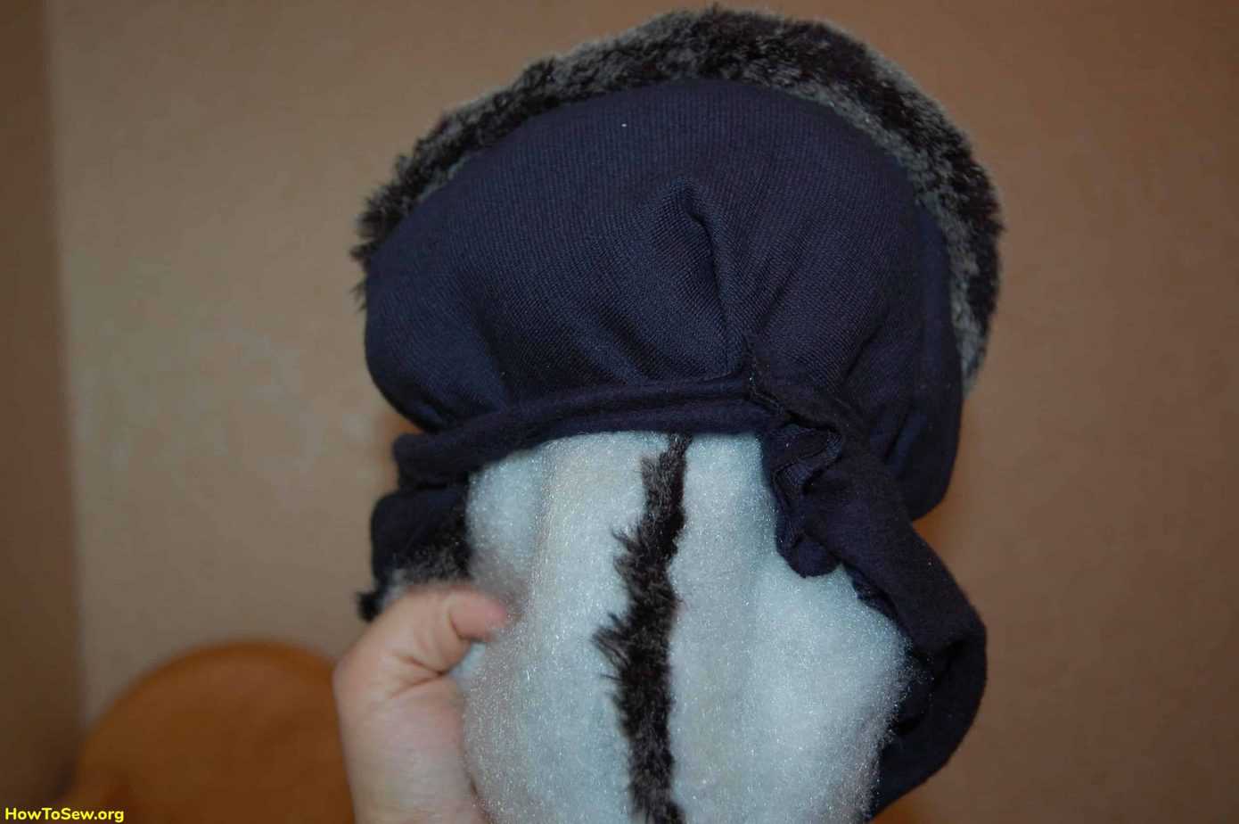 Выкройка детской шапки из меха